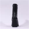 Wonders Lady Platform Block Heel Boot - Black Leather